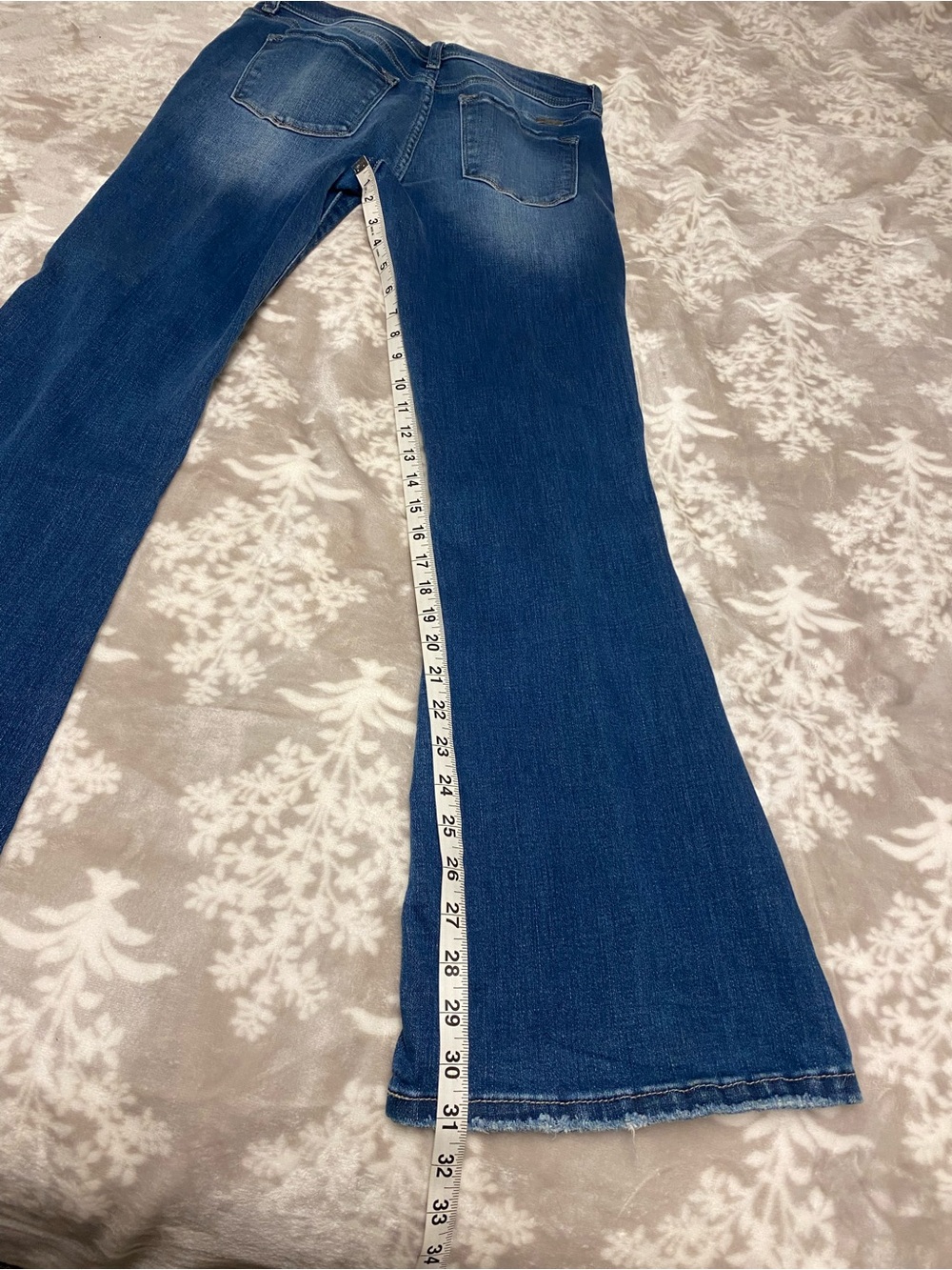 KanCan Mid Rise Ripped Flare Jeans - Picture 7 of 10